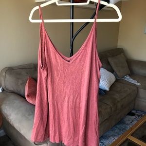 Rust spaghetti strap top
